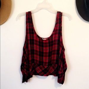 LA Hearts • plaid tank top